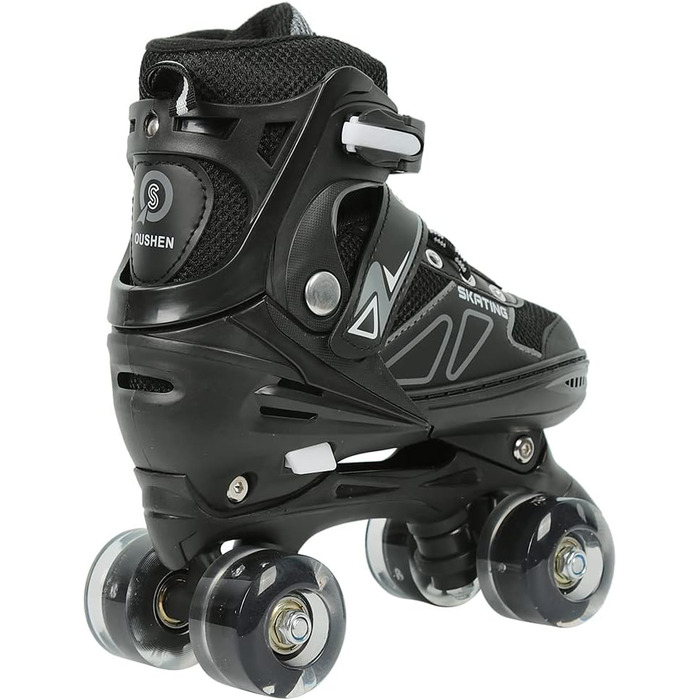 Інлайнери для дітей та дорослих | Роликові ковзани з великими колесами 76 мм | Регульовані інлайнери для дітей, підліток та дорослих | Безпечні роликові ковзани для активного відпочинку | Інлайнери з підсвічуванням, подарунок для дітей та підлітків, розмі