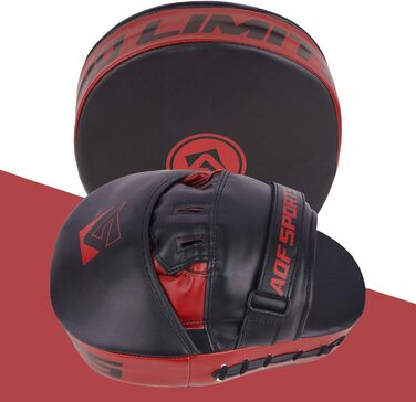 Боксерські рукавички Pratzen Rex Leder: рукавички для ударів, захисні подушки, тренування з самооборони, бокс, кікбоксинг, тайський бокс, таеквондо (червоні)