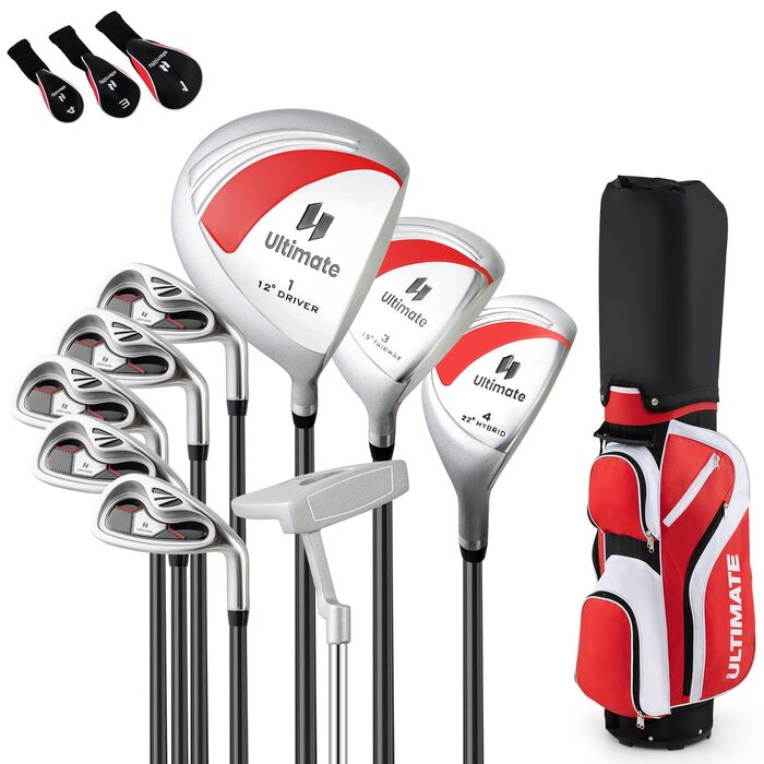 LIFEZEAL Комплект жіночого гольф-сета: ключки, сумка, драйвер, фейрвей, гібрид, айрон (6-9, P), паттер