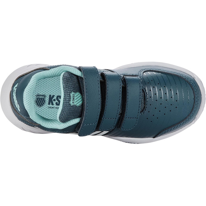 Кросівки для хлопчиків K-Swiss Court Express Omni, біло-аква блакитний, 35 EU