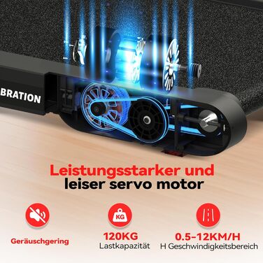 Sperax 4-в-1 Віброплатформа та біговий доріжка для дому, 0.3-6 км/год, 400W, без монтажу, чорно-червоний