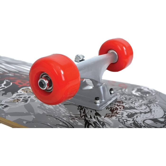 Скейтборд Schildkröt Kicker 31', повний комплект для початківців, конкавна дека з подвійним кік-тайлом, 9-шарова канадська береза, підшипники ABEC5, модель Phantom