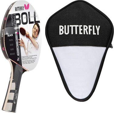 Набір для настільного тенісу Butterfly Timo Boll Black: ракетка та чохол, професійний тенісний комплект