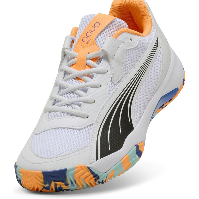 Кросівки тенісні PUMA Nova Court Unisex 42 EU (Білий, Чорний, Синій)