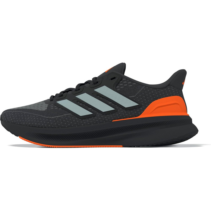 Кросівки чоловічі adidas Ultrarun 5 Carbon Matte Silver/Lucid Orange, розмір 47 1/3 EU