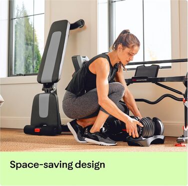 Регульована гантельна лавка Bowflex SelectTech 4.1S, компактна, для дому