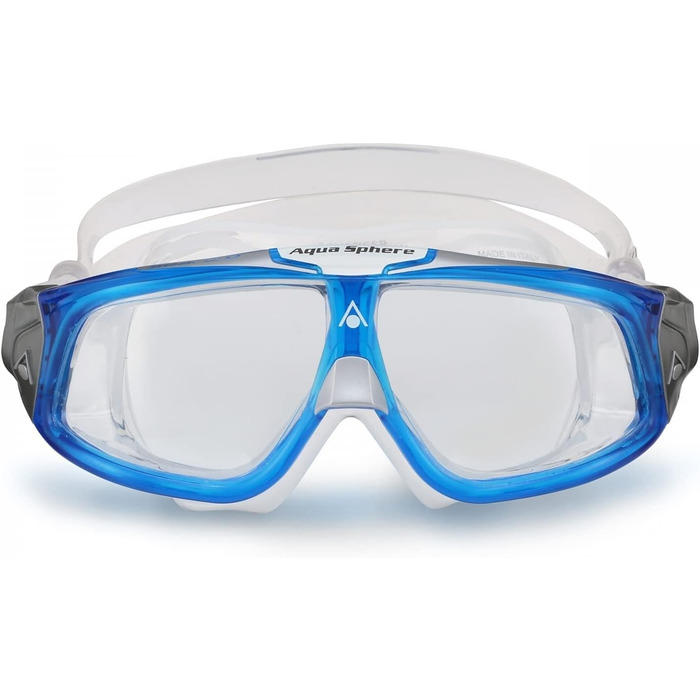 Окуляри для плавання Aquasphere Seal: чоловічі та жіночі, з UV-захистом, силіконовою ущільненням, антифог та анти-протіканням, блакитні/прозорі лінзи