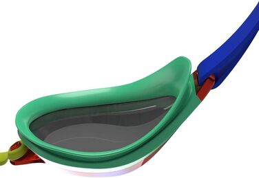 Окуляри для плавання Speedo Fastskin Speedsocket 2 з дзеркальними лінзами, унісекс, зелено-оранжеві, універсальний розмір