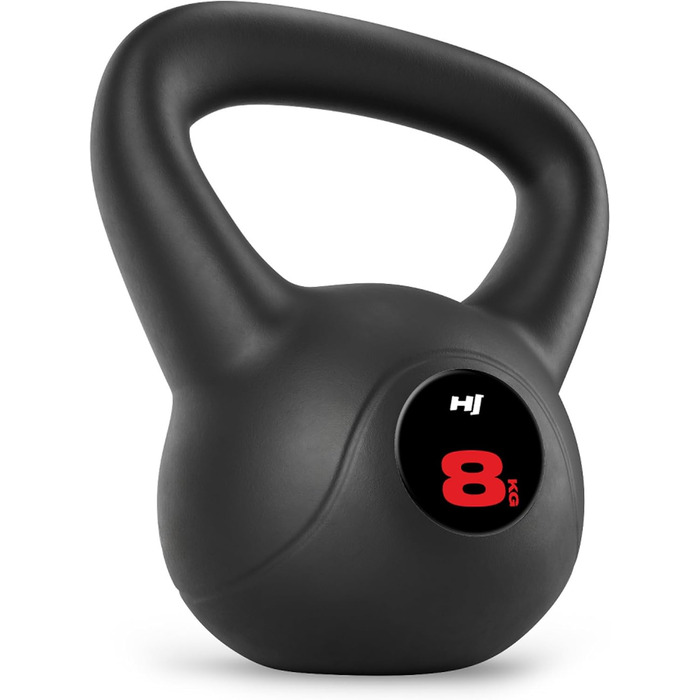 Кетлбел Hop-Sport 8 кг: пластиковий, для всього тіла, з ергономічними ручками, обладнання для домашнього фітнесу