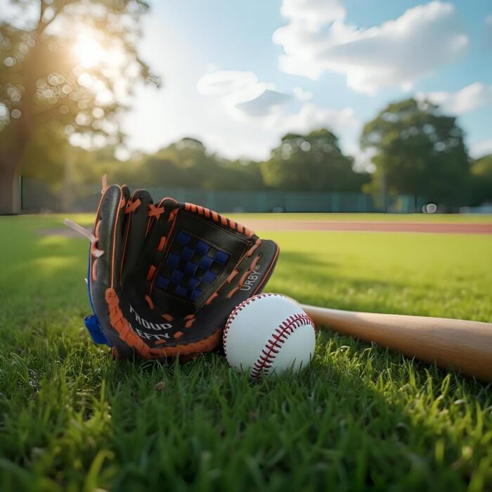 Рукавичка для бейсболу Urby для лівшів, дитяча та юнацька, 11.5 дюймів (7-11 років), чорно-синя