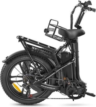 Електровелосипед SAMEBIKE для дорослих, 20'' складаний E-Bike з знімною 36В 13Аг літієвою батареєю, 7-швидкісний складаний електровелосипед
