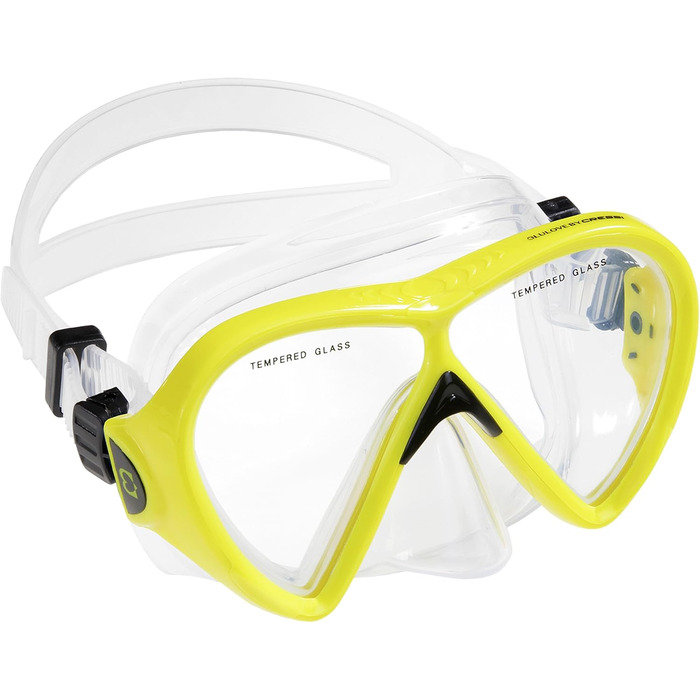 Набір для снорклінгу Cressi BONETE Deluxe (маска, трубка, ласти, сітка) - жовтий - розмір S/M - 36/42