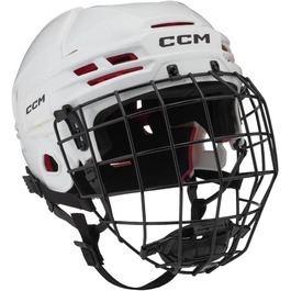 Хокейний шолом CCM Tacks 70 Combo Senior білий, розмір S