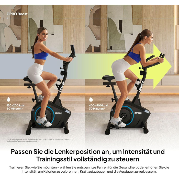 Zipro Heimtrainer Fahrrad Boost: велотренажер для дому, фітнес-велосипед, магнітний велотренажер до 120 кг, індоор байк