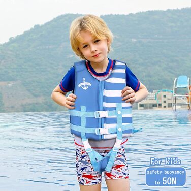 Дитяча куртка для плавання PROTAURI з неопрену, 2-9 років, 50N