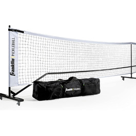 Портативна сітка для піклболу Franklin Sports 6,7 м з колесами та сумкою для транспортування, офіційний розмір, для вулиці