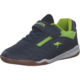 Дитячі спортивні зала-тенісні кросівки KangaROOS Backyard 2.0 (36 EU) - темно-синій, лайм