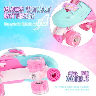 Роликові ковзани 2PM SPORTS для дітей: регульовані, рожево-блакитні, для новачків (28-31 EU)