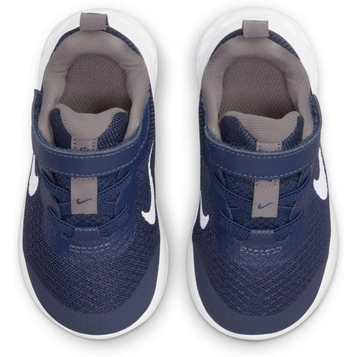 Дитяче спортивне взуття Nike Revolution 6 NN (TDV) для гімнастики, 21 EU, темно-синій, білий, сріблястий