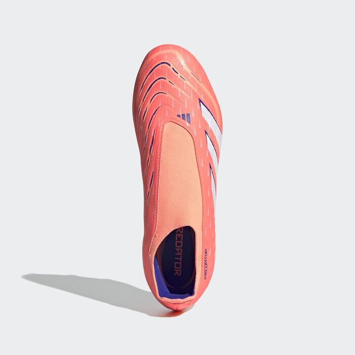 Футбольні бутси adidas Predator League Laceless для твердого/багатоповерххового поля (42 2/3 EU, Signal Coral Cloud White Beam Orange)