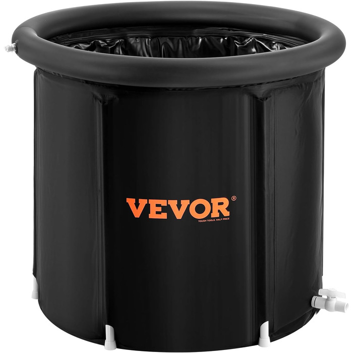 Eisbadewanne VEVOR: 90 см, 370 л, для холодної терапії, спортивна, портативна, з кришкою