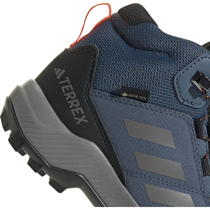 Дитячі трекінгові черевики Adidas Terrex Mid Gore-TEX, Wonder Steel Grey Three Semi Impact Orange, 31.5 EU