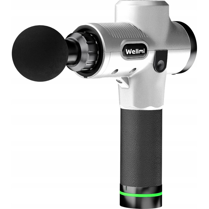 Перкусійний масажер Wellmi MG03PRO Silver Fascia — ручний масажер для спини та м'язів