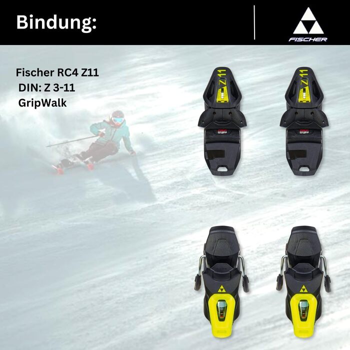 Гірськолижний комплект Fischer RC4 Superior TI AR 23/24 + RC4 Z11 165 см