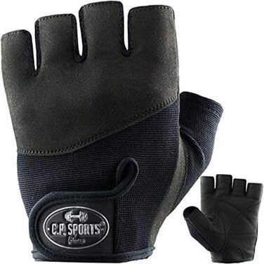 Спортивні рукавички C.P. Sports Iron-Handschuh Komfort F7-1, чорні, розмір L - для фітнесу та тренувань