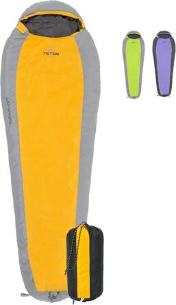 Сплячий мішок Teton Trailhead -7°C / +20°F, ультралегкий, оранжево-сірий