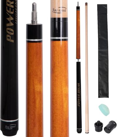 Більярдний кий Heavy Hitter Jump Break, 3 частини, 14 мм наконечник Phenol, вага 567-625 г, 20 oz, колір Бернстін