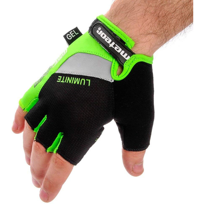 Рукавички для гірського велосипеда Meteor Radhandschuhe Gel GX31 Green - чоловічі, жіночі, дитячі. Рукавички для MTB, Downhill, хайкінгу та їзди на велосипеді.