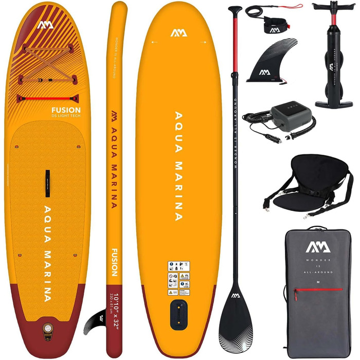 Надувний SUP Борд Aqua Marina Fusion (330x81x15 см) + Каяк-сидіння