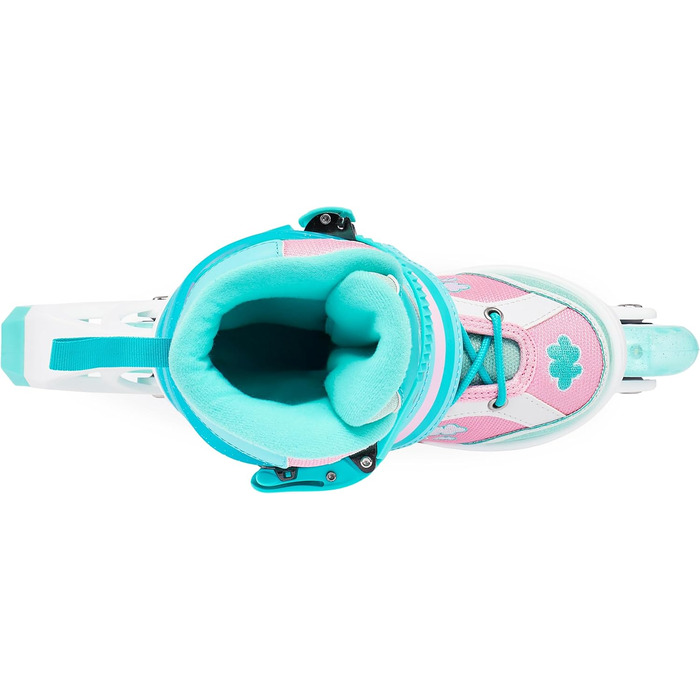 Інлайнери роликові для дітей дівчаток RAVEN Zoya Mint, регульовані з LED підсвіткою (34-37)