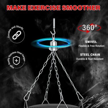 Боксерський мішок Dripex з наповнювачем, важкий підвісний боксерський мішок, комплект з міцним сталевим ланцюгом на 360° та боксерськими рукавичками для тренувань кікбоксингу, фітнесу, MMA