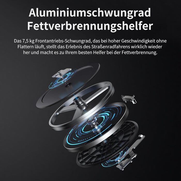 JASPORT C3 Ергометр: тихий велотренажер для дому з магнітним опором, LED-дисплеєм, кардіотренуваннями та вагою до 120 кг. Сумісний з додатком з відеокурсами