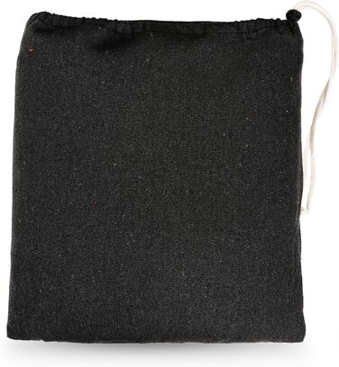 Гамак подвійний 200x150 см, бавовна, до 200 кг, Boho стиль, для саду, балкону, тераси, чорний