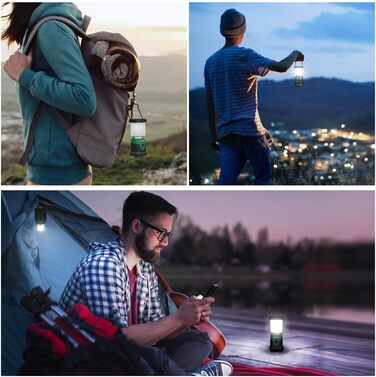 LED кемпінговий ліхтар Lepro, 350 люмен, 4 режими, 2 шт.