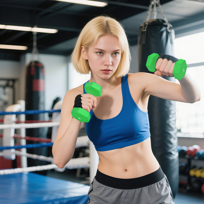 Набір гантелей SPORTNOW з підставкою для зберігання, комплект з 6 гантелей для фітнес-тренувань: 2 x 1 кг, 2 x 3 кг, 2 x 5 кг