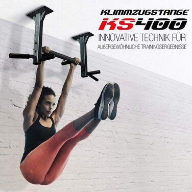 Штанга для підтягувань Sportstech 4in1 KS400 для дому: підтягування, бокс, канати, 6 ручок, сталева конструкція