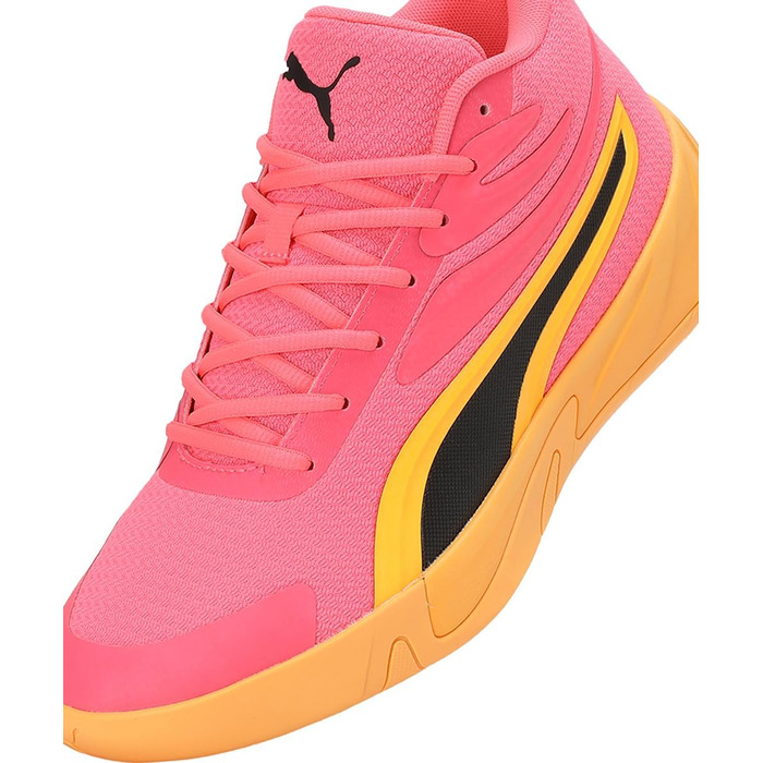 Кросівки PUMA Court Pro для чоловіків, баскетбольні, біло-чорні (46 EU, помаранчевий)