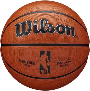 Баскетбольний м'яч Wilson NBA Authentic Series для вулиці, універсальний, для дорослих