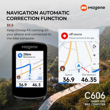 Велокомп'ютер Magene C606 з GPS, сенсорний екран 2,8