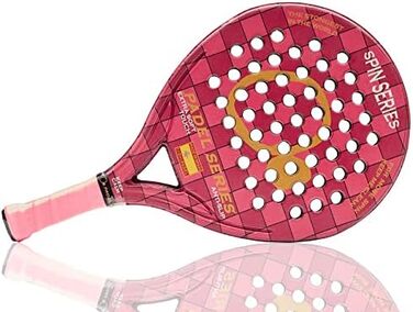Падель ракетки PADEL SERIES SPIN із ABS та полікарбонату, антиковзкі, гумові сторони, максимальна продуктивність, червоний (жорсткий), синій (м'який), фуксія (дуже м'який)