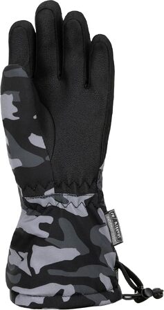 Дитячі зимові рукавички Reusch Maxi R-TEX XT водонепроникні та вітрозахисні для хлопчиків та дівчаток, чорно-камуфляжні, розмір III (3-4 роки)