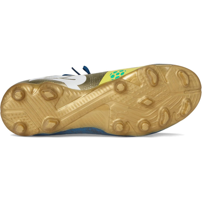 Дитячі футбольні бутси PUMA Future Match FG/AG Jr - для гри на траві та штучному покритті (33 EU, синій, жовтий)