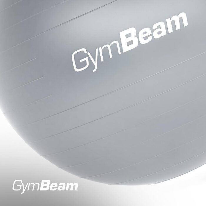 Гімнастичний м'яч GymBeam 85 см з насосом, сірий – для стабільності, зміцнення, профілактики та полегшення болю в спині