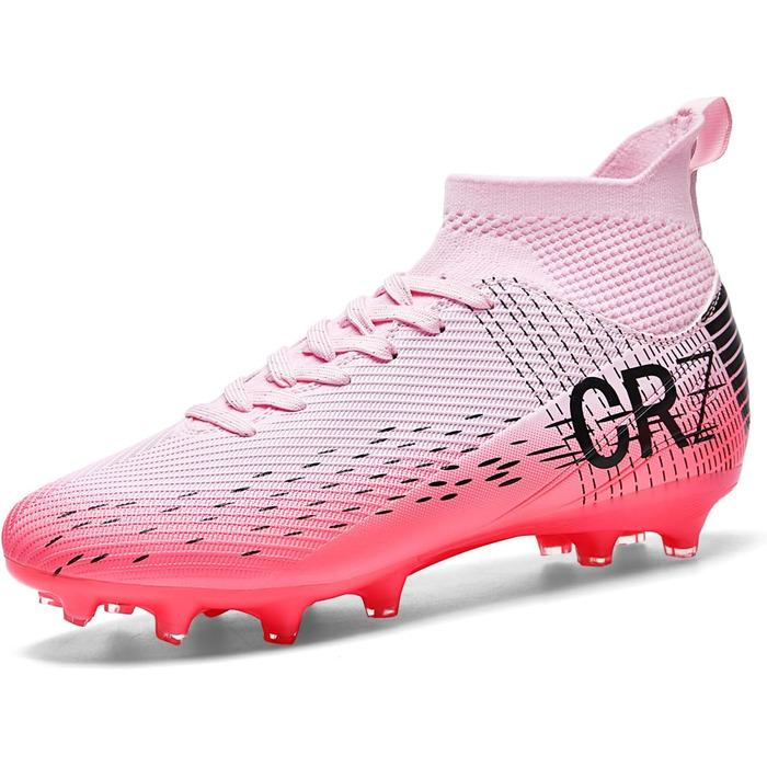 Футбольні черевики для чоловіків та жінок, зала, юніорські, тренувальні, унісекс, рожеві, 37 EU