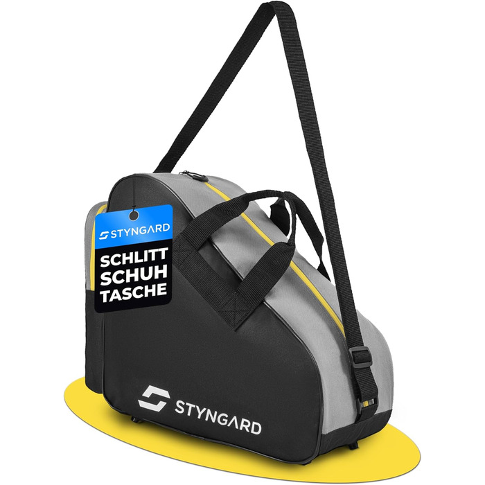 Сумка для ковзанів STYNGARD Montreal (чорно-жовта) - для ковзанів та роликів, міцна тканина