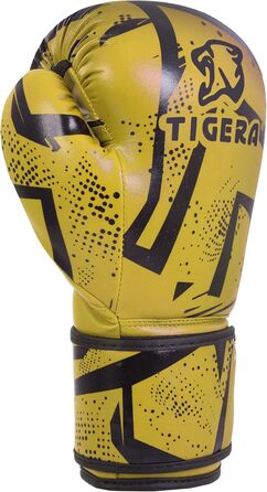 Боксерські рукавички Tigera Kinder для дітей | Kickbox, Muay Thai, спаринги, тренування | Для боксерського мішка, тренувань | Дитячий бокс, рукавички для спарингу, 4oz, жовті